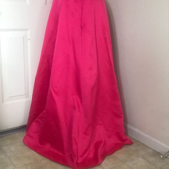 $150= 75 City  Triangles Pink Prom Maxi Junior Dresses Size 9 (90s Y2K) - Picture 9 of 16